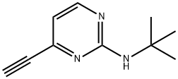 N-tert-butyl-4-ethynylpyrimidin-2-amine 구조식 이미지