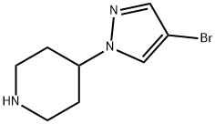 4-(4-Bromo-pyrazol-1-yl)-piperidine Structure