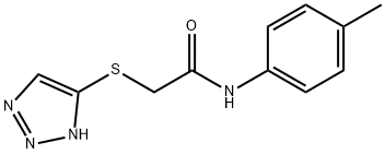 N-(4-methylphenyl)-2-(1H-1,2,3-triazol-5-ylsulfanyl)acetamide Structure