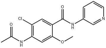 4-(acetylamino)-5-chloro-2-methoxy-N-(pyridin-3-yl)benzamide Structure