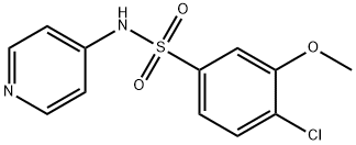 4-chloro-3-methoxy-N-(4-pyridinyl)benzenesulfonamide Structure