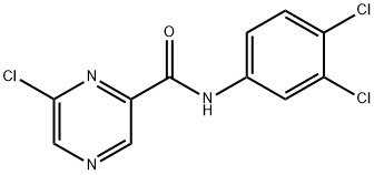 6-Chloro-N-(3,4-dichlorophenyl)pyrazine-2-carboxamide 구조식 이미지