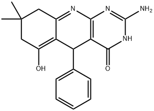 6-hydroxy-2-imino-8,8-dimethyl-5-phenyl-2,3,5,7,8,9-hexahydropyrimido[4,5-b]quinolin-4(1H)-one 구조식 이미지