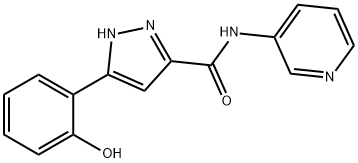 3-(2-hydroxyphenyl)-N-(3-pyridinyl)-1H-pyrazole-5-carboxamide 구조식 이미지