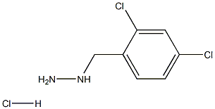 [(2,4-dichlorophenyl)methyl]hydrazine hydrochloride Structure