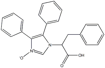 1-(1-carboxy-2-phenylethyl)-4,5-diphenyl-1H-imidazole 3-oxide Structure
