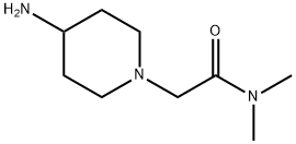 4-amino-N,N-dimethyl-1-Piperidineacetamide 구조식 이미지