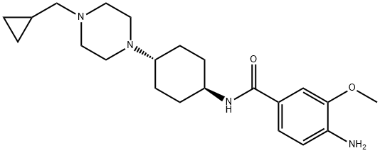 4-amino-N-(Trans-4-(4-(cyclopropylmethyl)piperazin-1-yl)cyclohexyl)-3-methoxybenzamide Structure