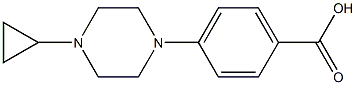 4-(4-Cyclopropyl-1-piperazinyl)benzoic acid Structure