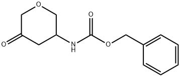 benzyl 5-oxotetrahydro-2H-pyran-3-ylcarbamate Structure