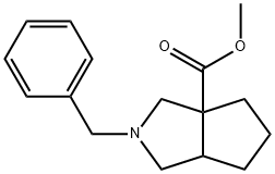 methyl 2-benzyloctahydrocyclopenta[c]pyrrole-3a-carboxylate 구조식 이미지