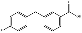 3-(4-Fluoro-Benzyl)-Benzoic Acid Structure