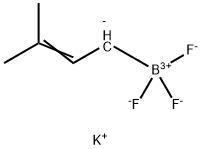 potassium trifluoro(3-methylbut-2-enyl)borate Structure