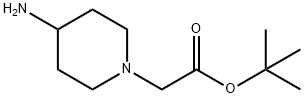 tert-butyl 2-(4-aminopiperidin-1-yl)acetate Structure