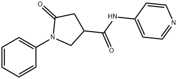 5-oxo-1-phenyl-N-(pyridin-4-yl)pyrrolidine-3-carboxamide Structure