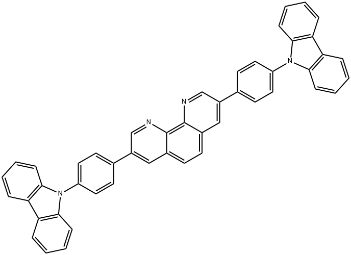 3,8-bis[4-(9H-carbazol-9-yl)phenyl]-1,10-phenanthroline 구조식 이미지