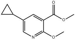 Methyl 5-cyclopropyl-2-methoxynicotinate Structure