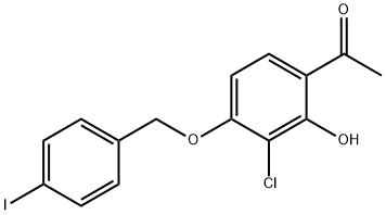 1-(3-Chloro-2-hydroxy-4-((4-iodobenzyl)oxy)phenyl)ethanone Structure