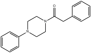 2-Phenyl-1-(4-phenylpiperazin-1-yl)ethanone Structure