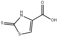 2,3-dihydro-2-thioxo-4-thiazolecarboxylic acid 구조식 이미지
