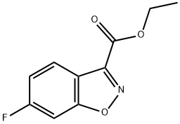 6-Fluoro-benzo[d]isoxazole-3-carboxylic acid ethyl ester 구조식 이미지