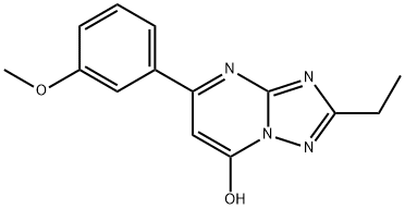 2-ethyl-5-(3-methoxyphenyl)-[1,2,4]triazolo[1,5-a]pyrimidin-7-ol 구조식 이미지
