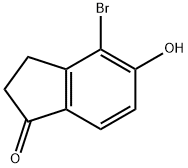 4-Bromo-5-hydroxy-indan-1-one Structure