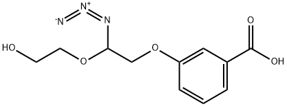 3-(2-azido-2-(2-hydroxyethoxy)ethoxy)benzoic acid Structure