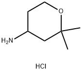 2,2-Dimethyl-tetrahydro-pyran-4-ylamine hydrochloride Structure