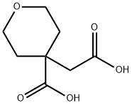 4-carboxymethyl-tetrahydro-pyran-4-carboxylic acid 구조식 이미지