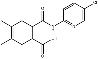 6-((5-chloropyridin-2-yl)carbamoyl)-3,4-dimethylcyclohex-3-enecarboxylic acid 구조식 이미지