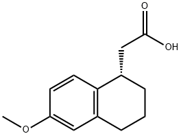 (S)-2-(6-methoxy-1,2,3,4-tetrahydronaphthalen-1-yl)acetic acid Structure