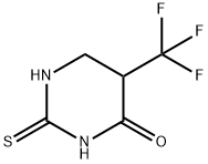 Tetrahydro-2-thioxo-5-(trifluoromethyl)-4(1H)-pyrimidinone Structure