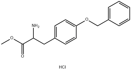 methyl 2-amino-3-(4-(benzyloxy)phenyl)propanoate hydrochloride 구조식 이미지