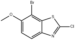 7-bromo-2-chloro-6-methoxybenzo[d]thiazole 구조식 이미지