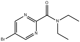 5-Bromo-N,N-diethylpyrimidine-2-carboxamide 구조식 이미지