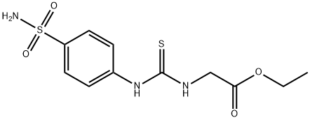 ethyl 2-(3-(4-sulfamoylphenyl)thioureido)acetate Structure