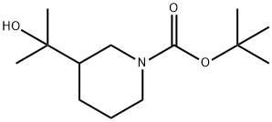 tert-butyl 3-(2-hydroxypropan-2-yl)piperidine-1-carboxylate Structure