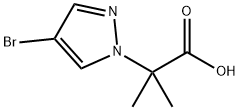 2-(4-bromopyrazol-1-yl)-2-methylpropanoic acid Structure