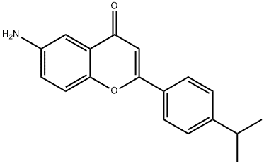 6-amino-2-[4-(propan-2-yl)phenyl]-4H-chromen-4-one 구조식 이미지