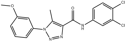 N-(3,4-dichlorophenyl)-1-(3-methoxyphenyl)-5-methyl-1H-1,2,3-triazole-4-carboxamide Structure