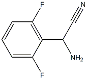 2-아미노-2-(2,6-디플루오로페닐)아세토니트릴 구조식 이미지