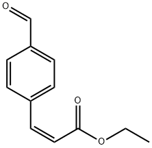 (Z)-ethyl 3-(4-formylphenyl)acrylate 구조식 이미지