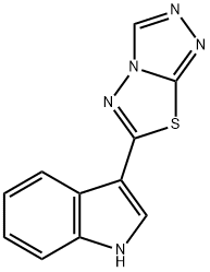 3-([1,2,4]triazolo[3,4-b][1,3,4]thiadiazol-6-yl)-1H-indole Structure