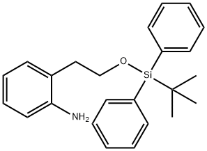2-(2-(tert-butyldiphenylsilyloxy)ethyl)aniline Structure