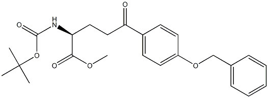 tert-butyl (S)-1-(methoxycarbonyl)-4-(4-(benzyloxy)phenyl)-4-oxobutylcarbamate Structure