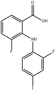 3,4-Difluoro-2-((4-iodo-2-methylphenyl)amino)benzoic acid Structure