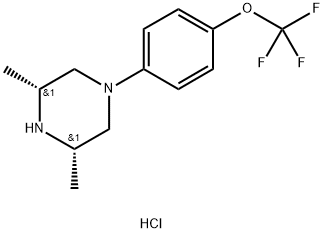 Cis-3,5-dimethyl-1-(4-(trifluoromethoxy)phenyl)piperazine hydrochloride 구조식 이미지