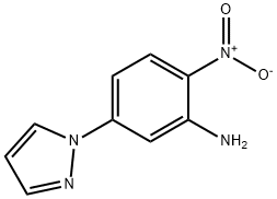 1-(3-Amino-4-nitrophenyl)-1H-pyrazole Structure