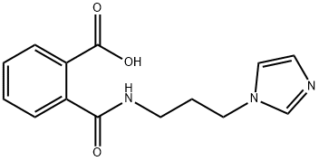 2-((3-(1H-imidazol-1-yl)propyl)carbamoyl)benzoic acid 구조식 이미지